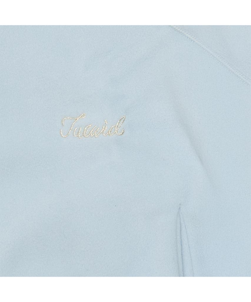 To With Tuewid Light Weight Fleece Set Up Zip Up In Powder Blue