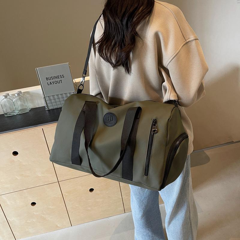 Light business trip, large capacity, hand-held travel bag, wet and dry separation, sports fitness, luggage, straps, shoe compartment, tie rod