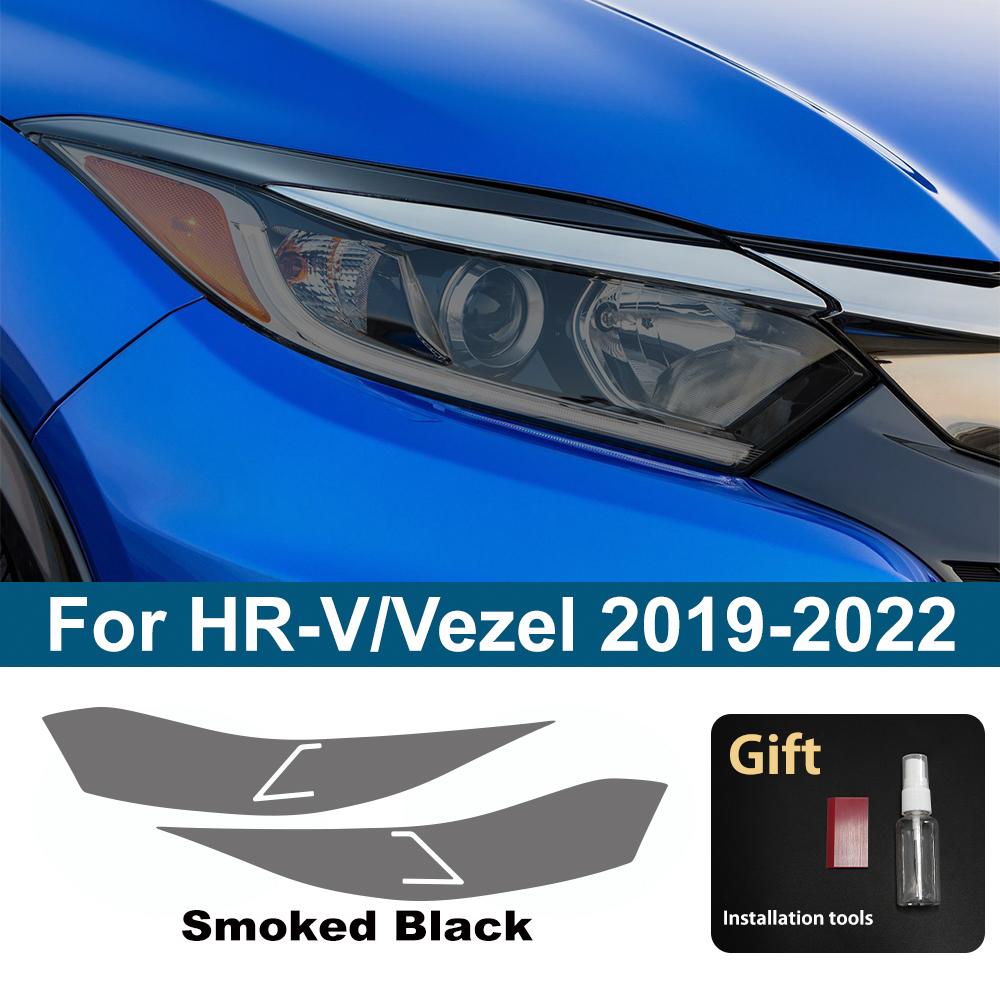 For Honda CR-V/HR-V/Vezel/Civic/Accord/Fit/Jazz/Pilot TPU Headlight Protective Film Smoke Black Anti-Scratch Vinyl Wrap Cover