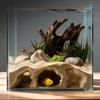 1Pcs 3D Print Natural Curve Under Gravel Tunnel Cave Aquarium Decor Fish Tank Underground Cave For Fish Reptile Shelter