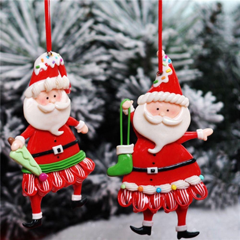 

Christmas Tree Santa Claus Ornaments PVC PVC Christmas Tree Pendant Christmas Gifts