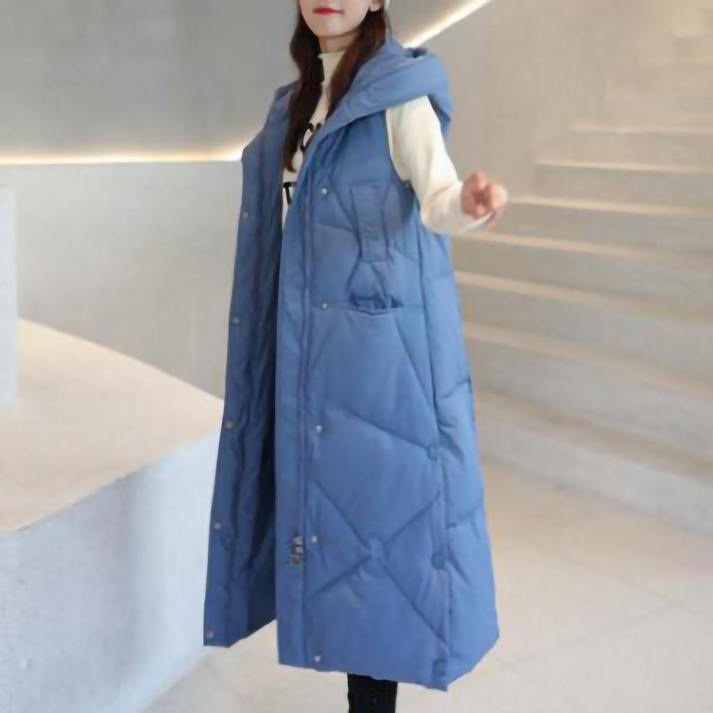 Winter Fashion Woman Lengthened And Thickened  Medium Length Down Cotton  Jacket