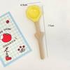 Ceramic Flower Spoon Tulip Shaped Cute Milk Ice Cream Dessert Soup Spoon With Long Handle Kitchen Tableware Accessories
