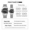 WOLIX Stylish Waterproof Couple's Quartz Watch with Stainless Steel and Calendar for Men & Women - Douyin Hot Seller