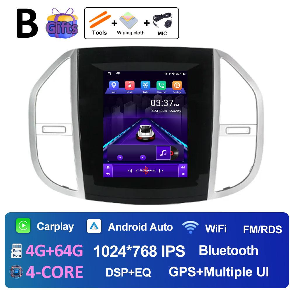 Android 14 Multimedia Video Radio Player For Mercedes Benz Vito 3 2014 2015 2016 2017 2018 2019 2020 Built-in GPS WiFi Rear View