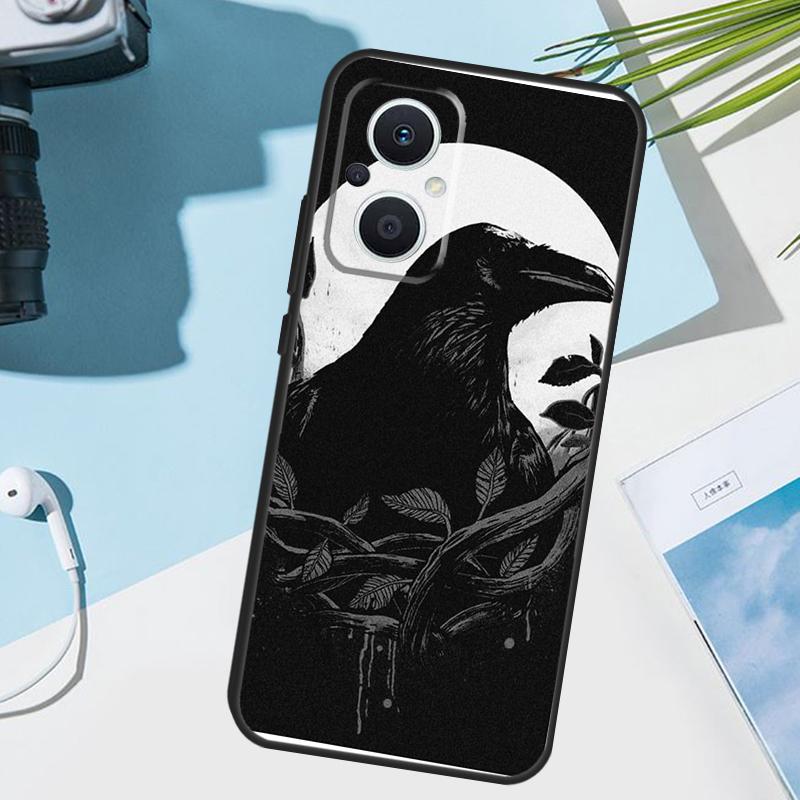 The Raven Halloween Cover For OPPO Reno 12F 11F 13F 14F 8T 7 8 Lite 10 11 12 13 14 OPPO Find X9 X8 X6 X5 Pro Case