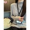 Premium Gray Stand-Up Collar Sweater: Soft, Skin-Friendly, Long Sleeve Knit for Autumn/Winter