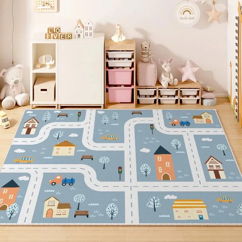 Kinderkamer Speelruimte Tapijt Woonkamer Slaapkamer Kinderen Autobaan Digitaal puzzelspelmat Baby speel kruipmat