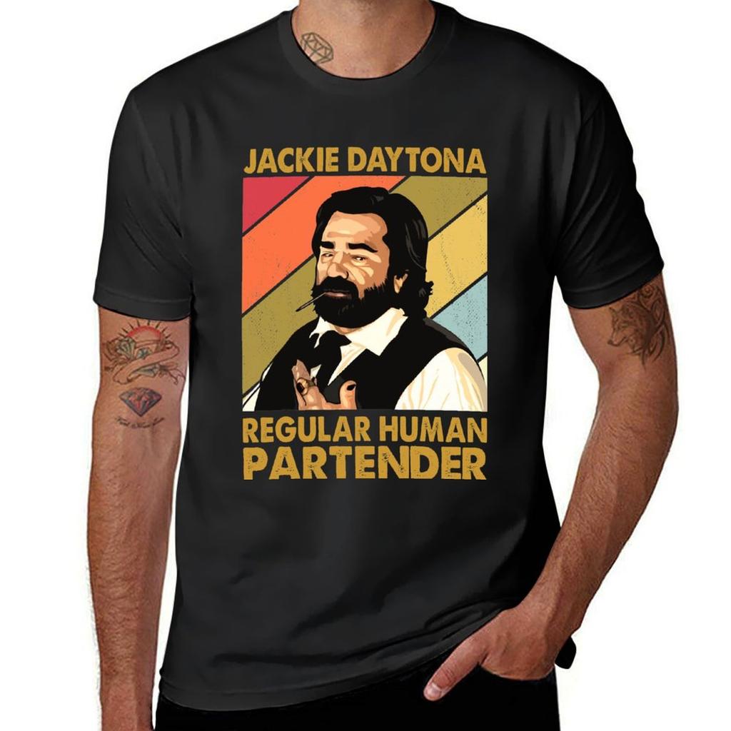 Retro Jackie Daytona Regular Human Partender Geschenk Weihnachten T-Shirt Sportfans T-Shirts niedliche Kleidung Herren T-Shirts