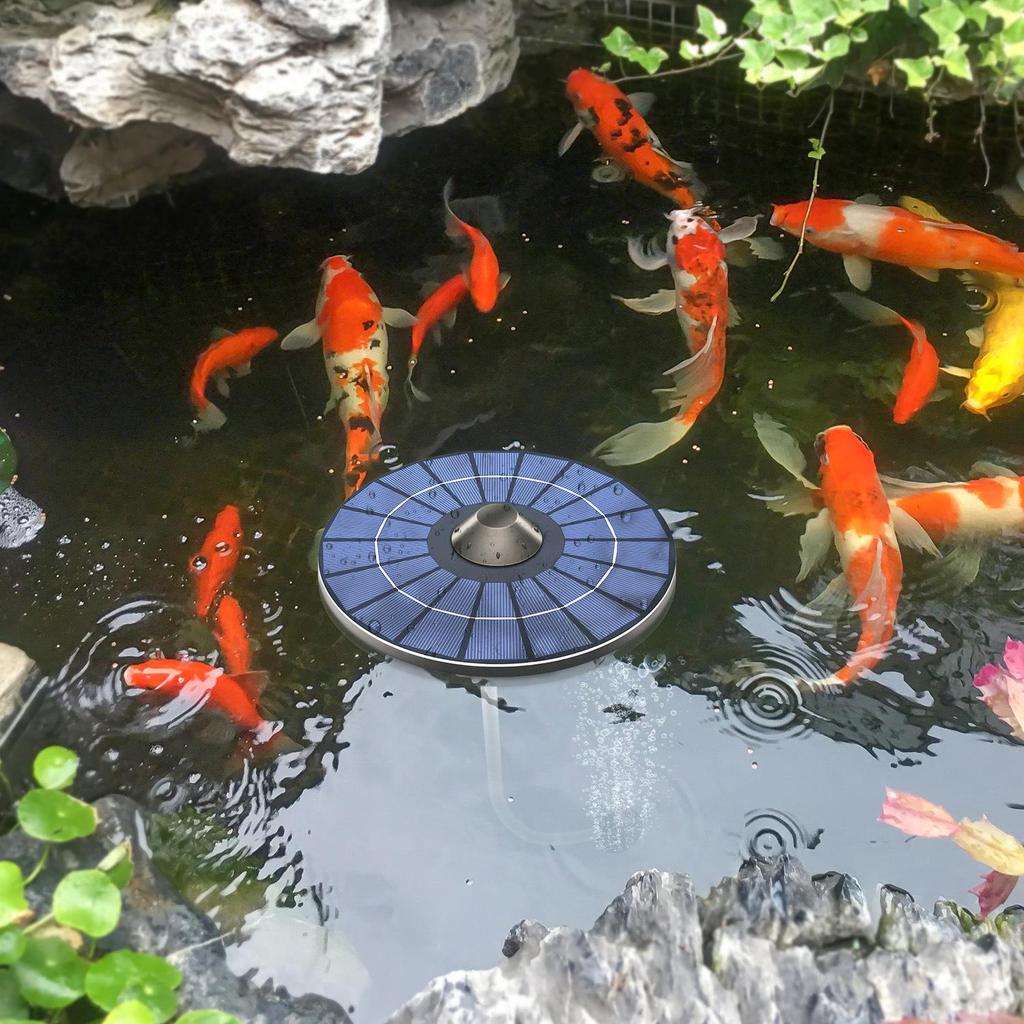 Battery-Free Solar-Powered Floating Oxygenator & Aerator for Garden Fish Tanks & Aquariums