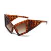 Oversized Frame Cat Eye Women's Sunglasses Personalized Trendy Hip-Hop Beach Accessories Bohemian Style Party Glasses