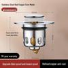 Bounce Core Universal Anti-Clog Sink Deodorant Filter - Stainless Steel Leak-Proof Basin Plug.