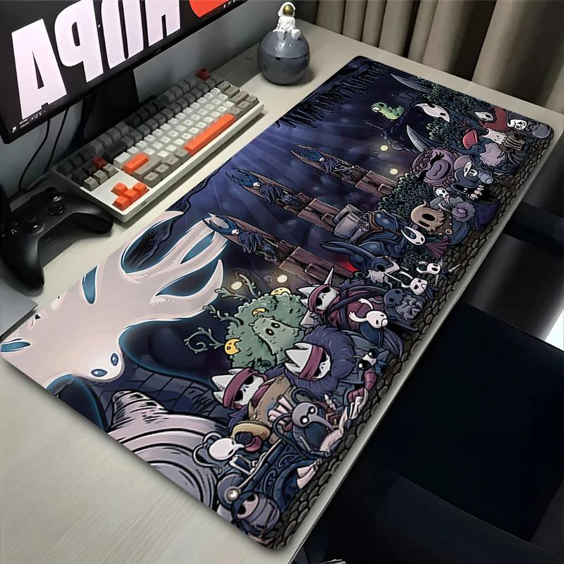 Tappetino Mouse Laptop Kawaii Accessori Gaming Mousepad Gioco per Computer Hollow Knight Tappeto Tastiera Ufficio PC Anime Tappetino Esteso per Scrivania