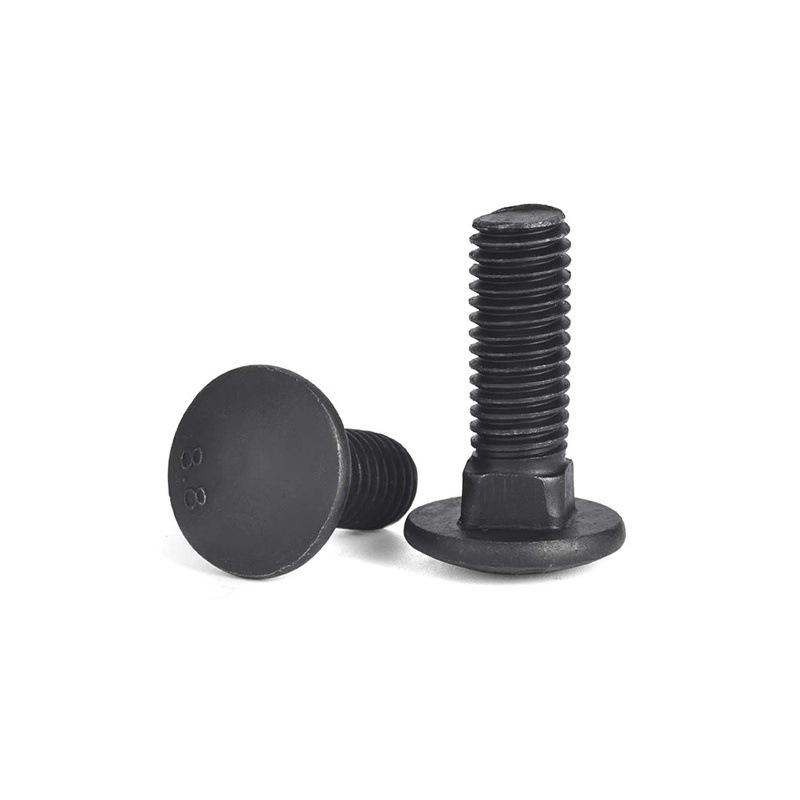 High-Strength Grade 8.8 Carriage Bolts: Round Head, Square Neck, M6-M16 Sizes for Shelf and Bridge Frames