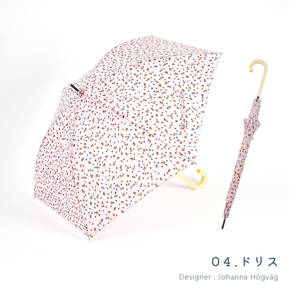 Ogawa Long Jump 6 Carbon Fiber Ultra Korko Silicone Wooden 81411 Women's Ultra-Lightweight Umbrella, Style, 58cm, Ribs, Ribs, Water-Repellent, Doris,