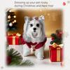 20pcs Curly Christmas Dog Bows Dogs Christmas Hair Bows with Rubber Bands Puppy Grooming Bows for Small Dogs Cats (A#)
