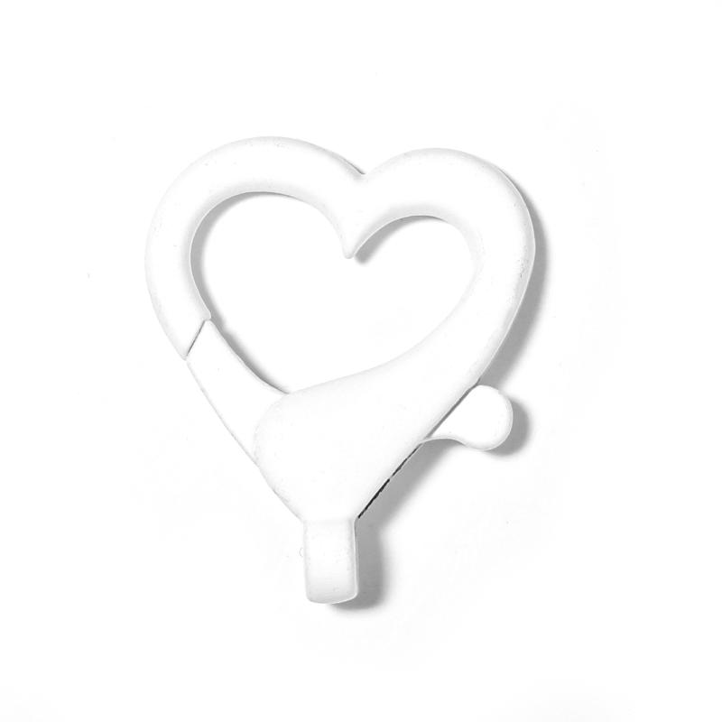 10Pcs/Lot Alloy Lobster Clasps Heart Shape Multicolor Key Chain Sping Buckle for Jewelry Making DIY Key Chains Bag Ornaments