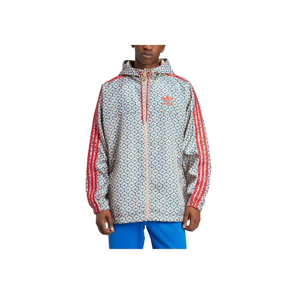 Adidas Originals Vindjakke Beckham Collection Fotballstil Retro Casual Sport Hette Langermet Jakke Herrejakke Lysbrun JJ1626