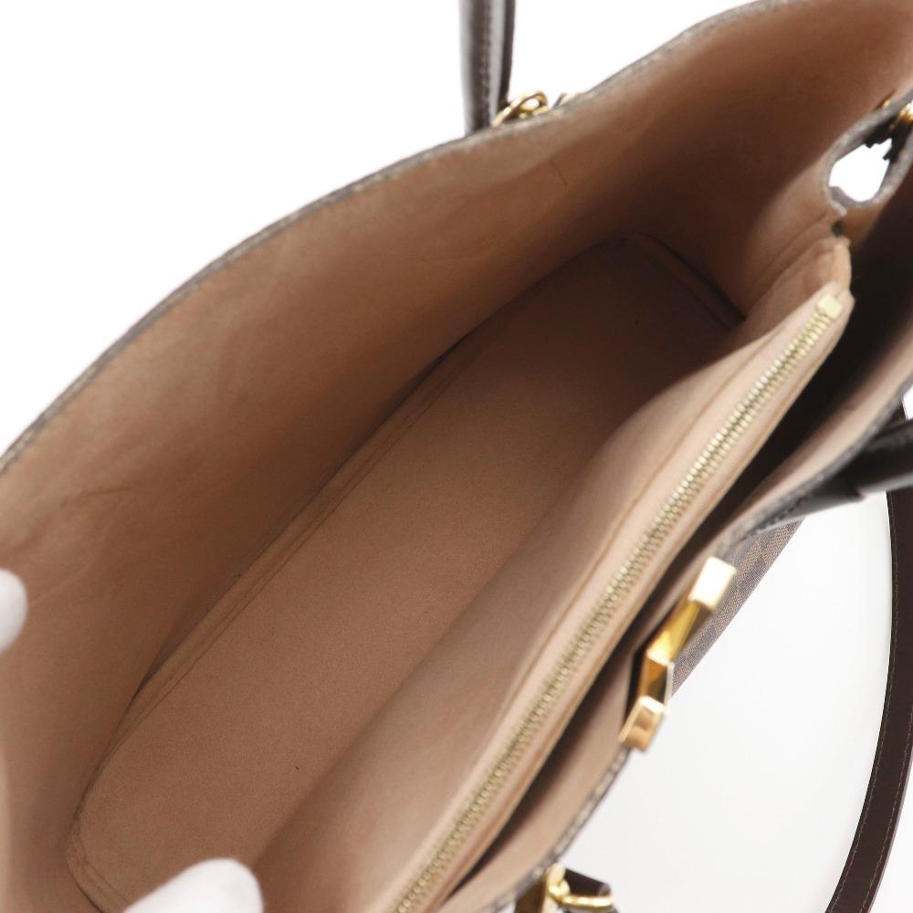 Louis Vuitton Kensington Handtasche N41435 2WEGE Schulter Braun Damier Canvas Damen Gebraucht