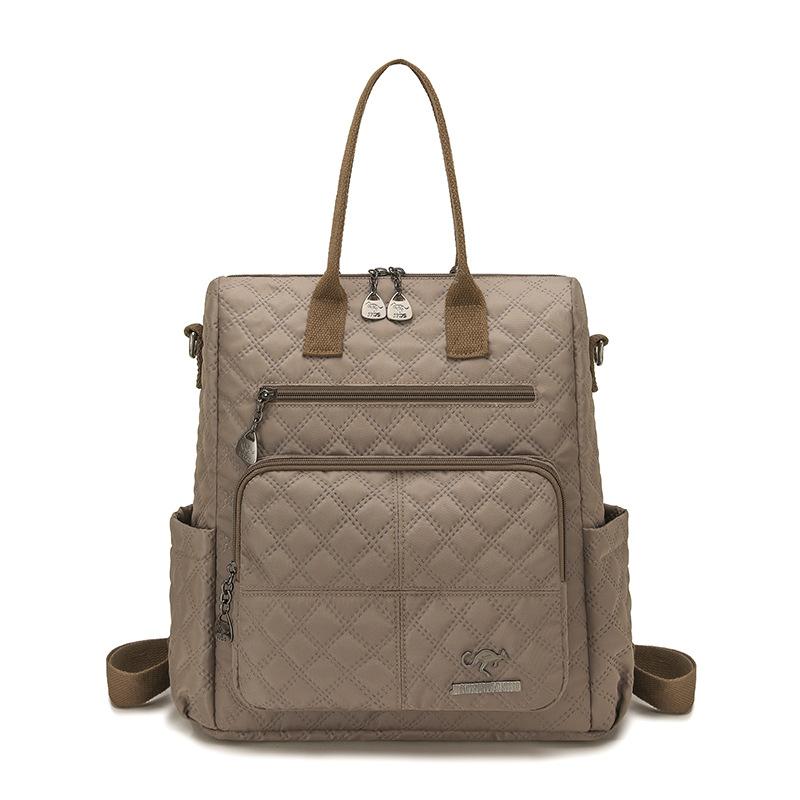 Женский противоугонный рюкзак Ромбовидный Двойного назначения Дорожный рюкзак