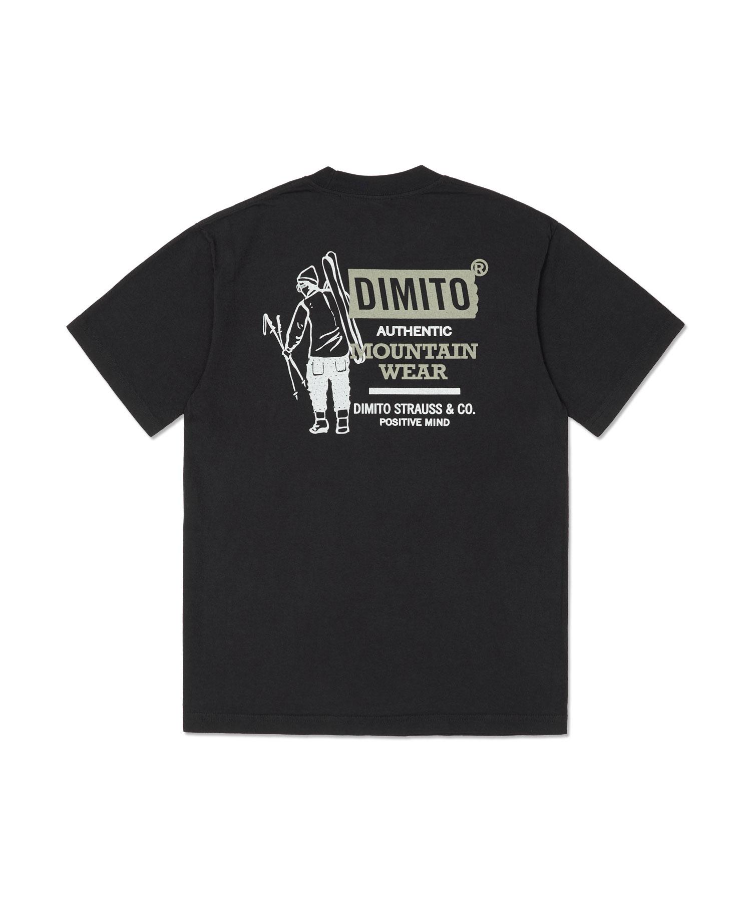 Dimito Authentic Mt Pocket Ssv Gd 6.5Oz Tee Black S