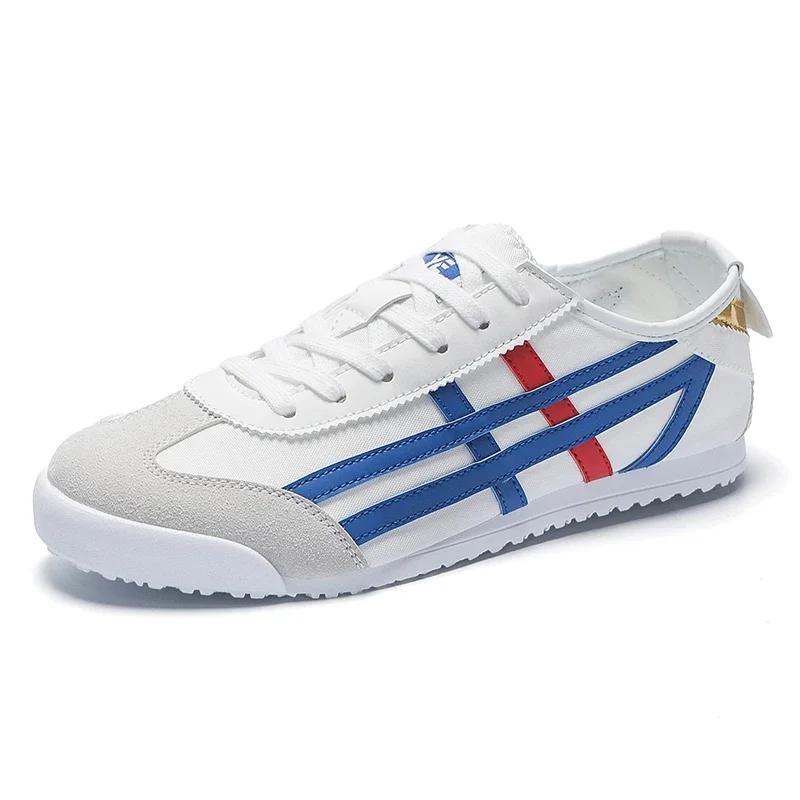 Shoes for Men Breathable Lace Up Flat Bottom Sports Shoes Soft Sole Walking Shoes Forrest Gump Classic Running Shoes Sneakers
