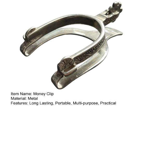 1/2 Stück Seltene Retro Western Geldklammer Kompakte personalisierte gravierte Geldklammern Western Themen Metall Geldklammer Geldscheinhalter