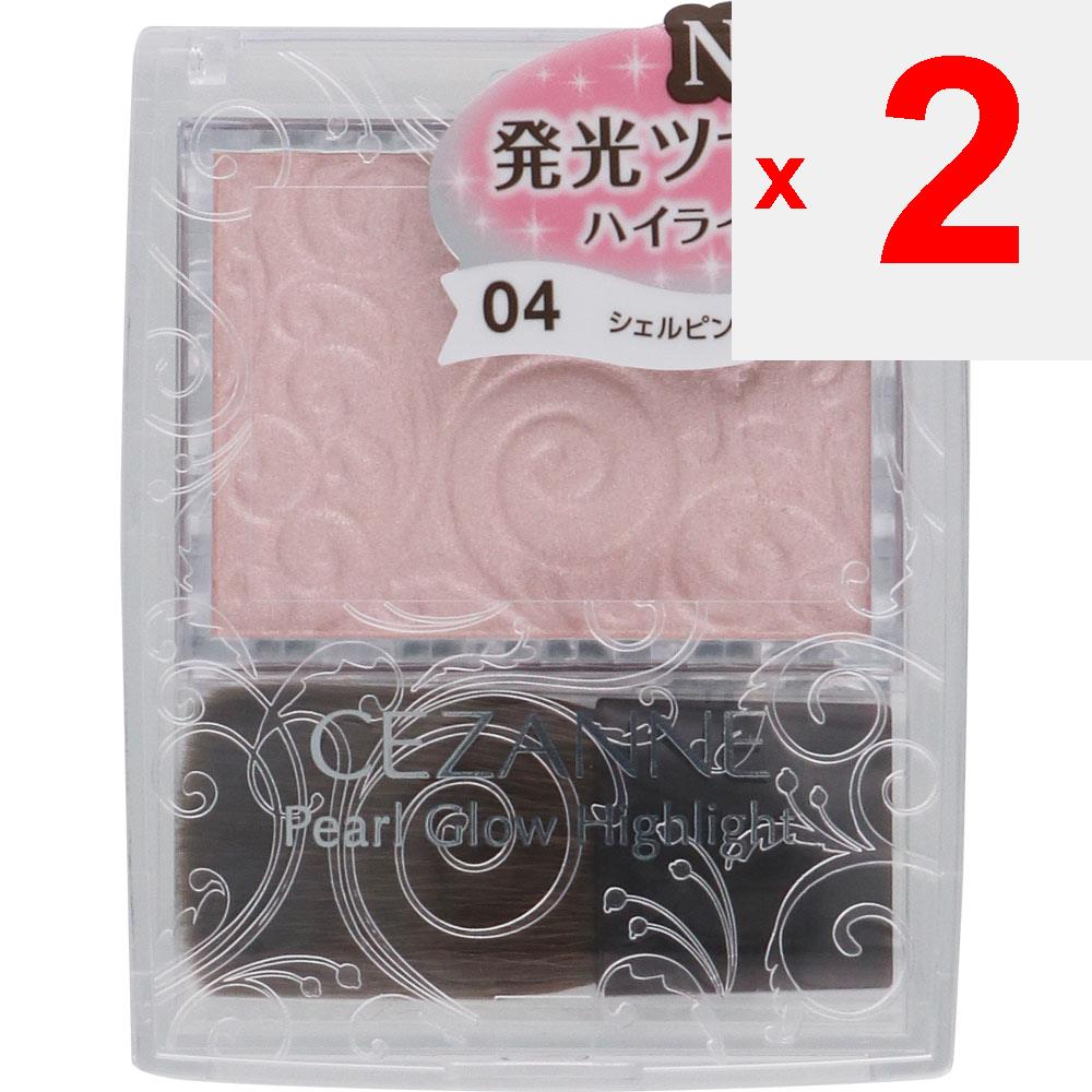 CEZANNE Sezanne Pearl Glow Highlight 04 Shell Pink Skin Makeup Apply an Appropriate Amount To the Brush and Blend To the T-zone, Under the Eyes, Chin