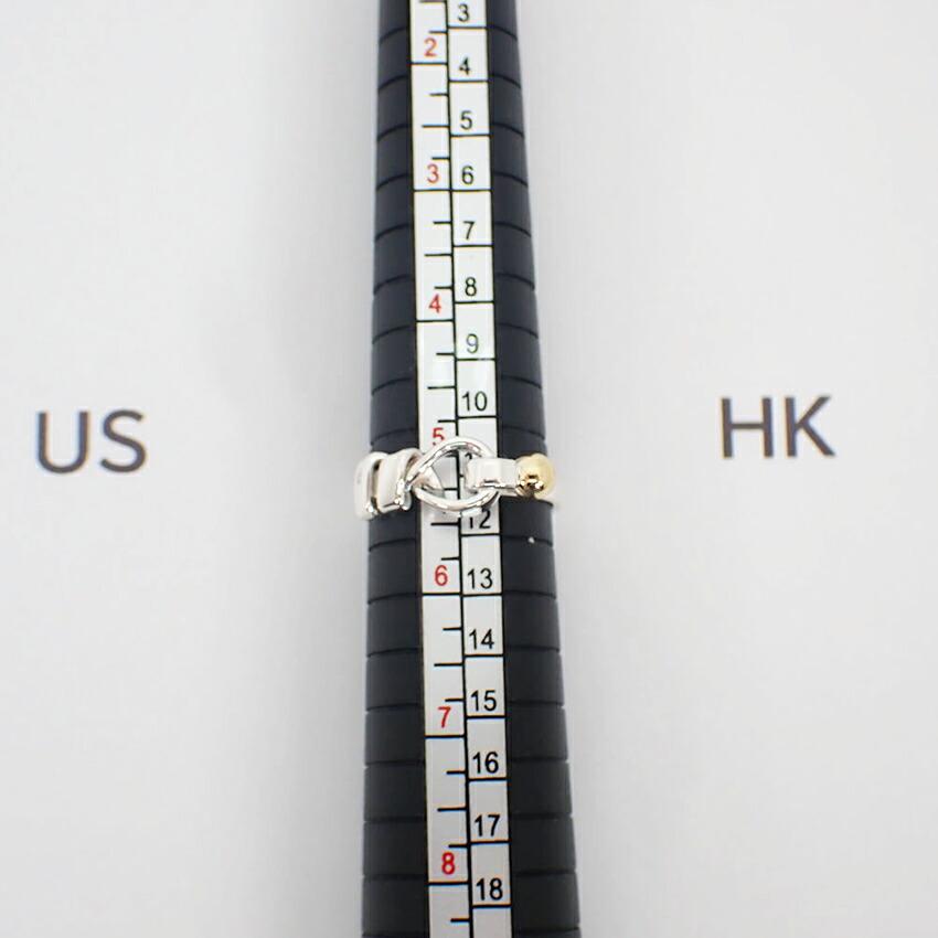 [Used] TIFFANY 925/750 Hook & Eye Ring Size 10/Size 10/g536-22