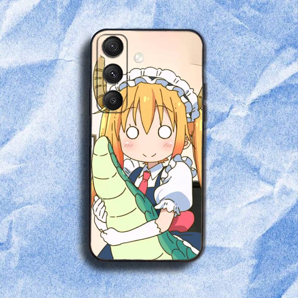 Miss Kobayashi D-Dragon Maid Phone Case For Samsung S 25,24,23,22,30,21,10,9,Ultra,Plus,Lite,FE,4,5G Black Soft Case