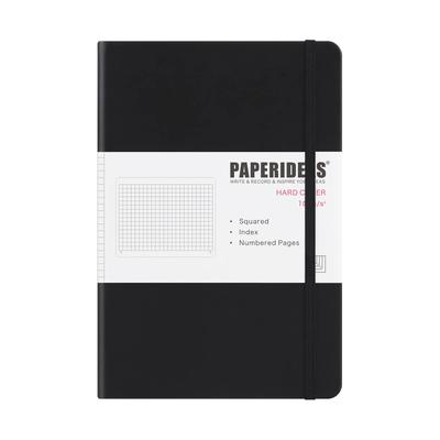 PAPERIDEAS A5 Pevný zápisník, (Mriežka, Čierna)