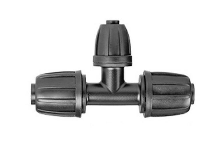 16mm PE Pipe Water-Saving Irrigation Fittings: 4-Point Hose, Valve, Reducing Tee, Six-Way Plug, Elbow Connector