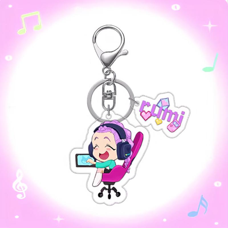 Schlüsselanhänger Koreanischer Anime Cartoon Schlüsselanhänger Partygeschenke Schlüsselanhänger K-Pop Figur Klassiker Schlüsselanhänger Rucksack Anhänger Schlüsselanhänger