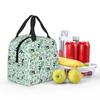 Cartoon Panda And Bamboo Pattern Insulated Lunch Bag for Women Kids Portable Food Boxes Thermal Lunch Box Tote