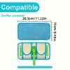 4pcs Heavy-duty Reusable Mop Pad10.8-inch Oversized Washable Microfiber Cleaning Pad Suitable for Dry and Wet Cleaning of Hardwood Tile