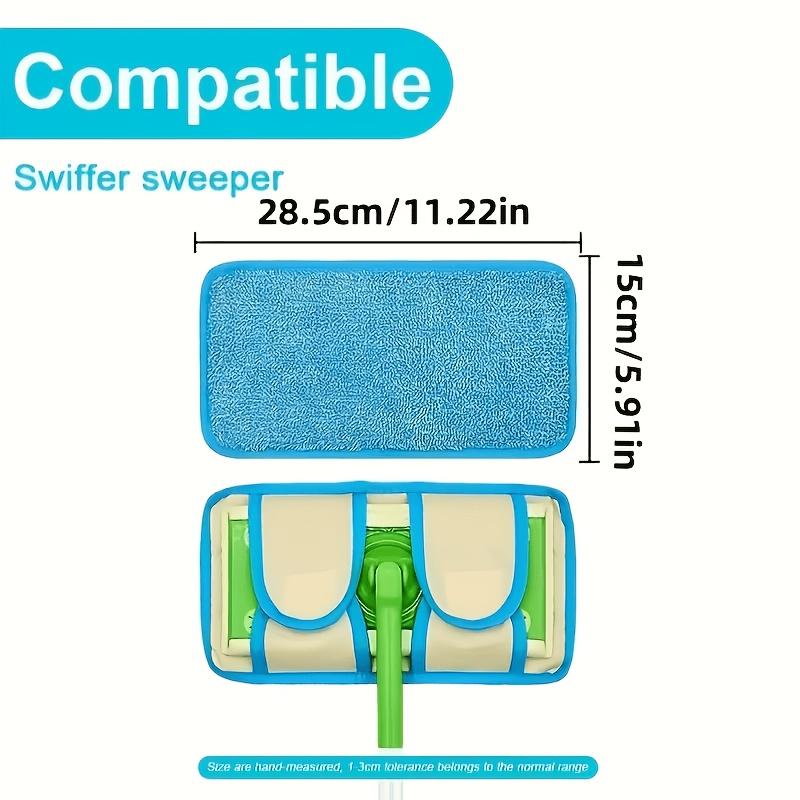 4pcs Heavy-duty Reusable Mop Pad10.8-inch Oversized Washable Microfiber Cleaning Pad Suitable for Dry and Wet Cleaning of Hardwood Tile