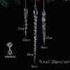 Transparent Acrylic Icicle Pendant Set - Christmas Decoration