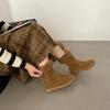 thick-soled plush cotton shoes snow boots women's shoes 2025 new autumn and winter warm short boots Martin boots