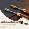 AEE4-2Pcs Leather Edge Dye Pens, Leather Edge Roller Pen Applicator, Leather Edge Printing Tools For Leather Craft DIY Work