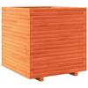 VidaXL Planter Wax Brown 70x70x72 Cm Solid Pine Wood, Outdoor Planter, Flower Box, Tomato Planter, 3282621