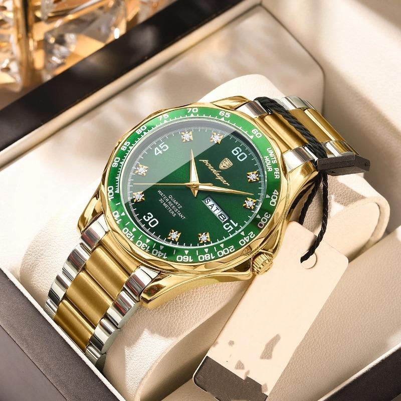 Top Brand Luxury Men's Watch New Waterproof Steel Band Quartz Waterproof Luminous Wrist Watch