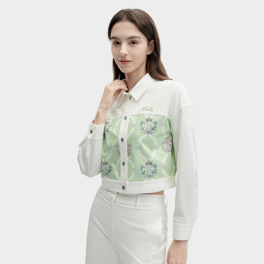 New FILA Jackets Women's Sun White F11W428709FWT