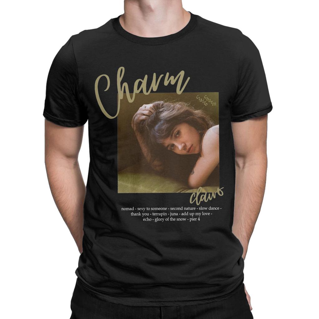 Men's Charm By Clairo Music T Shirt  100% Cotton Clothing Vintage Short Sleeve O Neck Tees Gift Idea T-Shirts