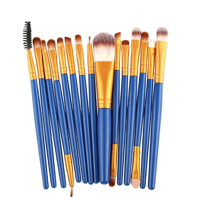 LAMUSELAND 15 Pcs/Set Makeup Brush Face Brush Make Up Tool