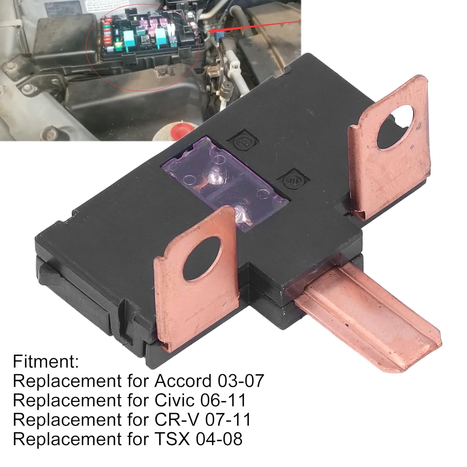 

Aramox Car, Multi Block A 100/70Amp Plastic Replacement for CRV TSX OE:38231SDAA01