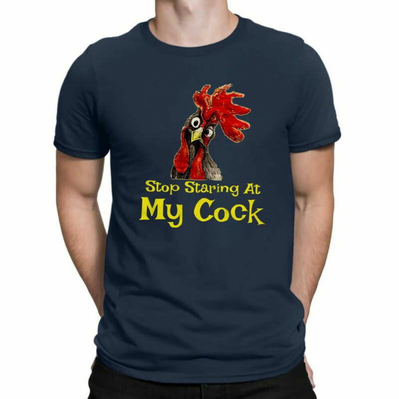Staring Cockeral Cock T Tee Stop Shirt Funny Cockerell At My Humor Shirts Unisexs