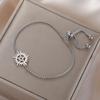 Dawapara Vintage Pentagram Bracelet Sun Supernatural Pentacle Charm Bracelet Wiccan Couple Jewelry Stainless Steel Gift