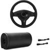 Genuine Leather Steering Wheel Cover, Stitch On Wrap For Steering Wheel Up To Diameter 15 Inches, DIY Sewing Steering Wheel Protector, Car
