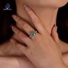 18K Gold Moissanite Ring: 1-5 Carat Prong Set – Women's Wedding & Proposal Gift