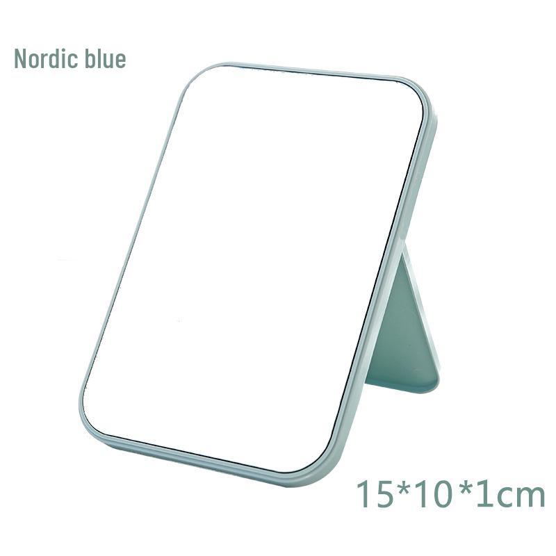 HD Single-Sided Folding Makeup Mirror - Portable Square Vanity Mirror